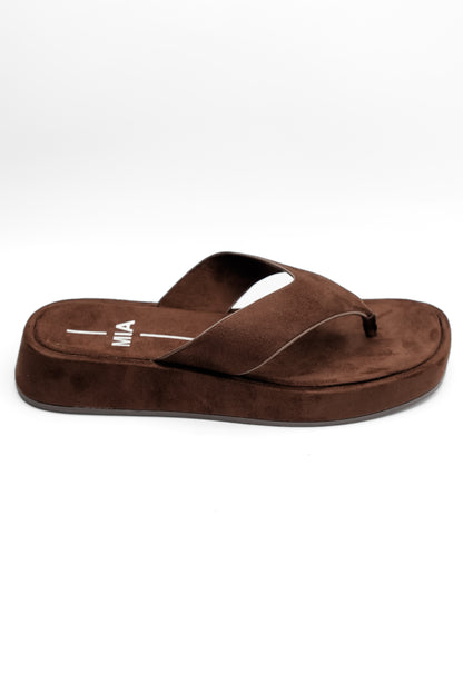 MIA Vegan Leather Thong Platform Slide