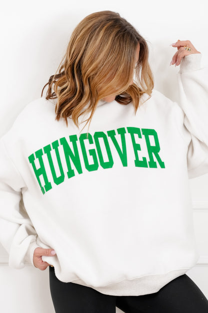 Long Sleeve Reversible "Chardonnay/Hungover" Graphic Sweatshirt