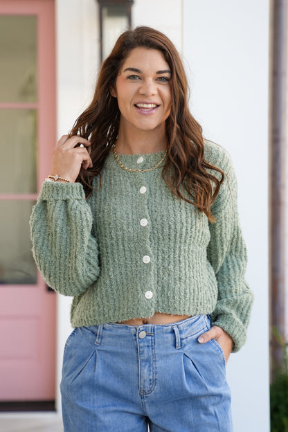 Long Sleeve Button Down Cardigan Sweater