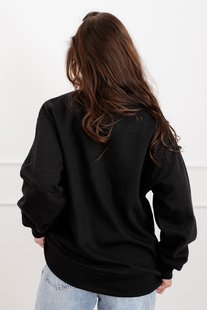 Black Long Sleeve "Pairs Well With Champagne" Sweatshirt
