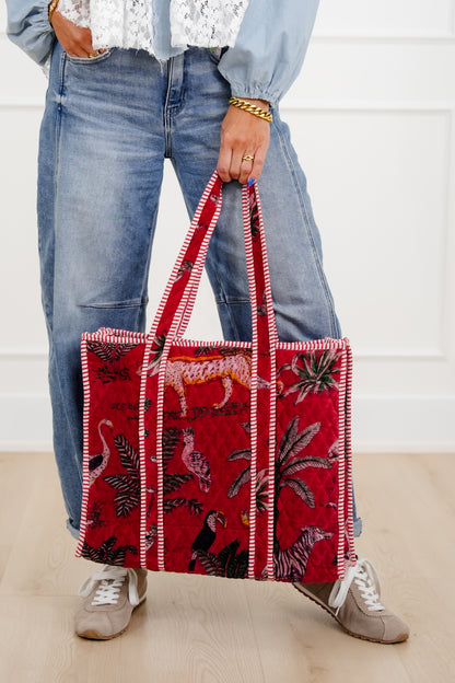 POL Quilted Large Everyday Tote Bag