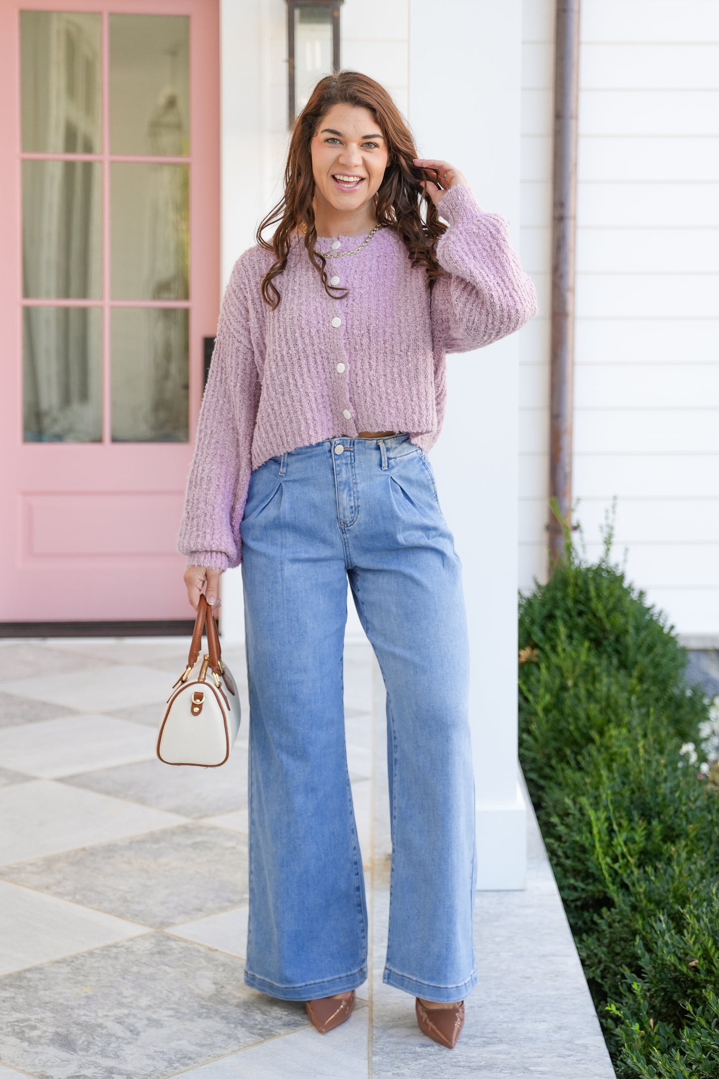 Long Sleeve Button Down Cardigan Sweater