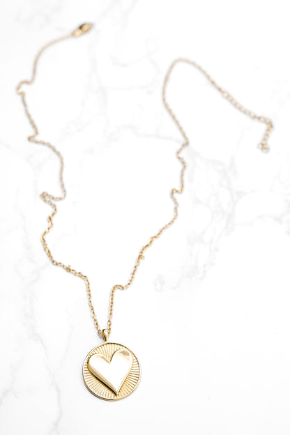 Raising Surfers The Golden Heart Necklace