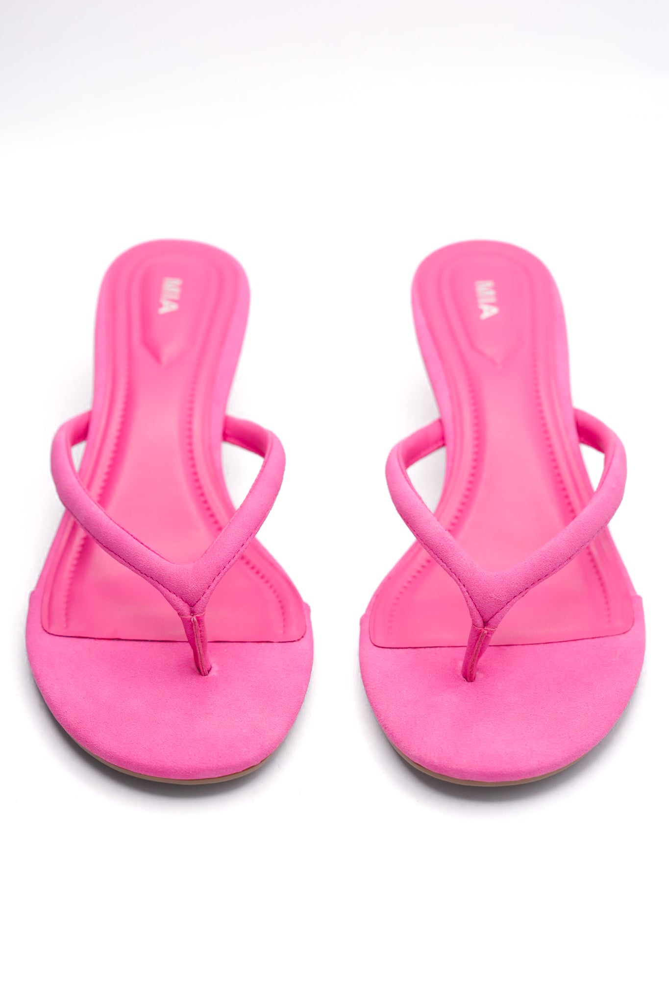 MIA Minimal Thong Kitten Heel Sandal with Slim Strap Design