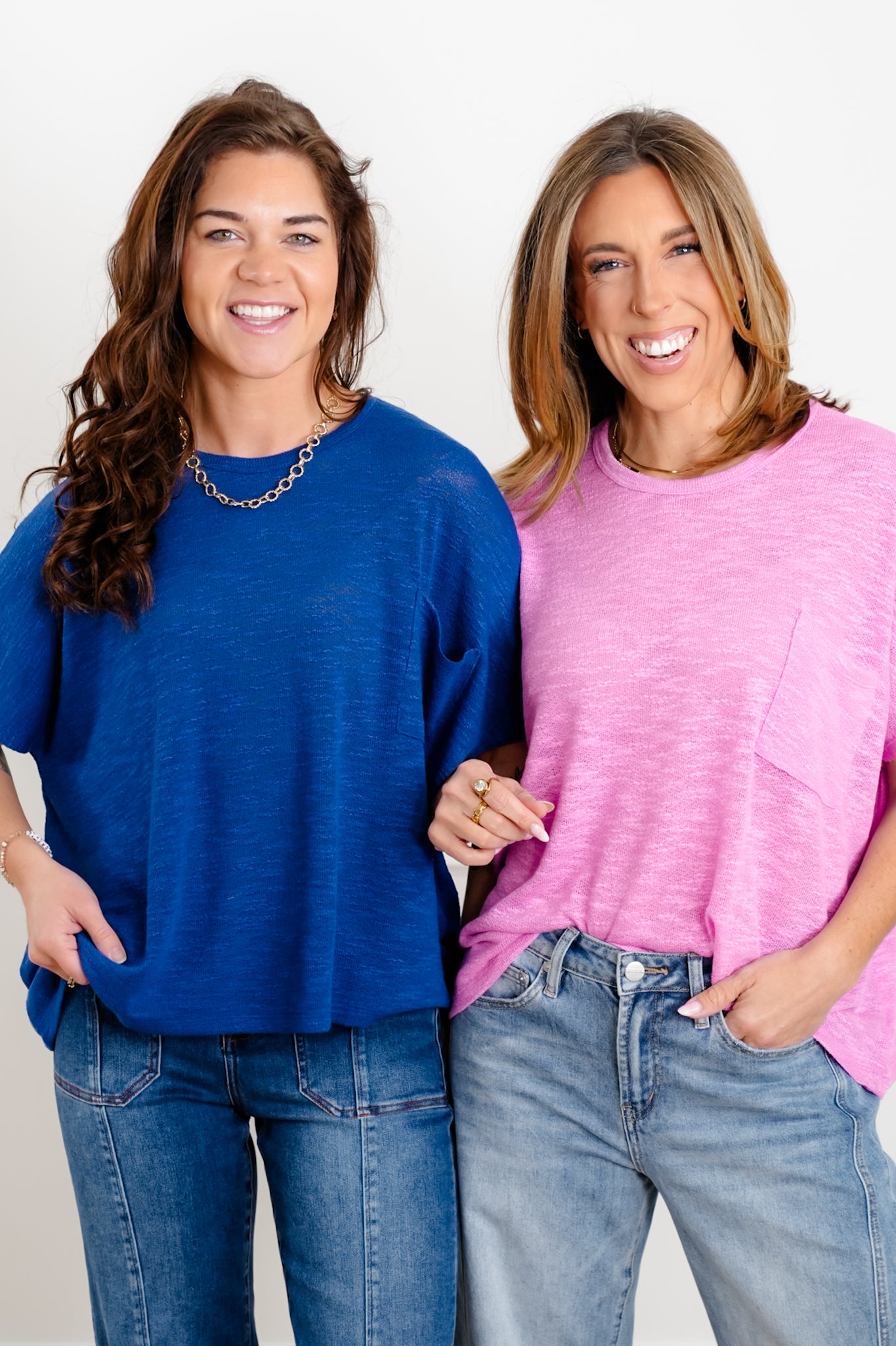 Door Buster! Zenana Oversized Slub Hacci Top with Pocket