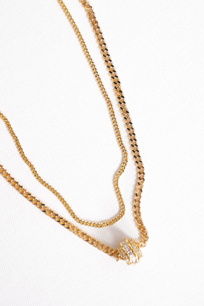 Treasure Jewels Layered Crystal Bead Necklace