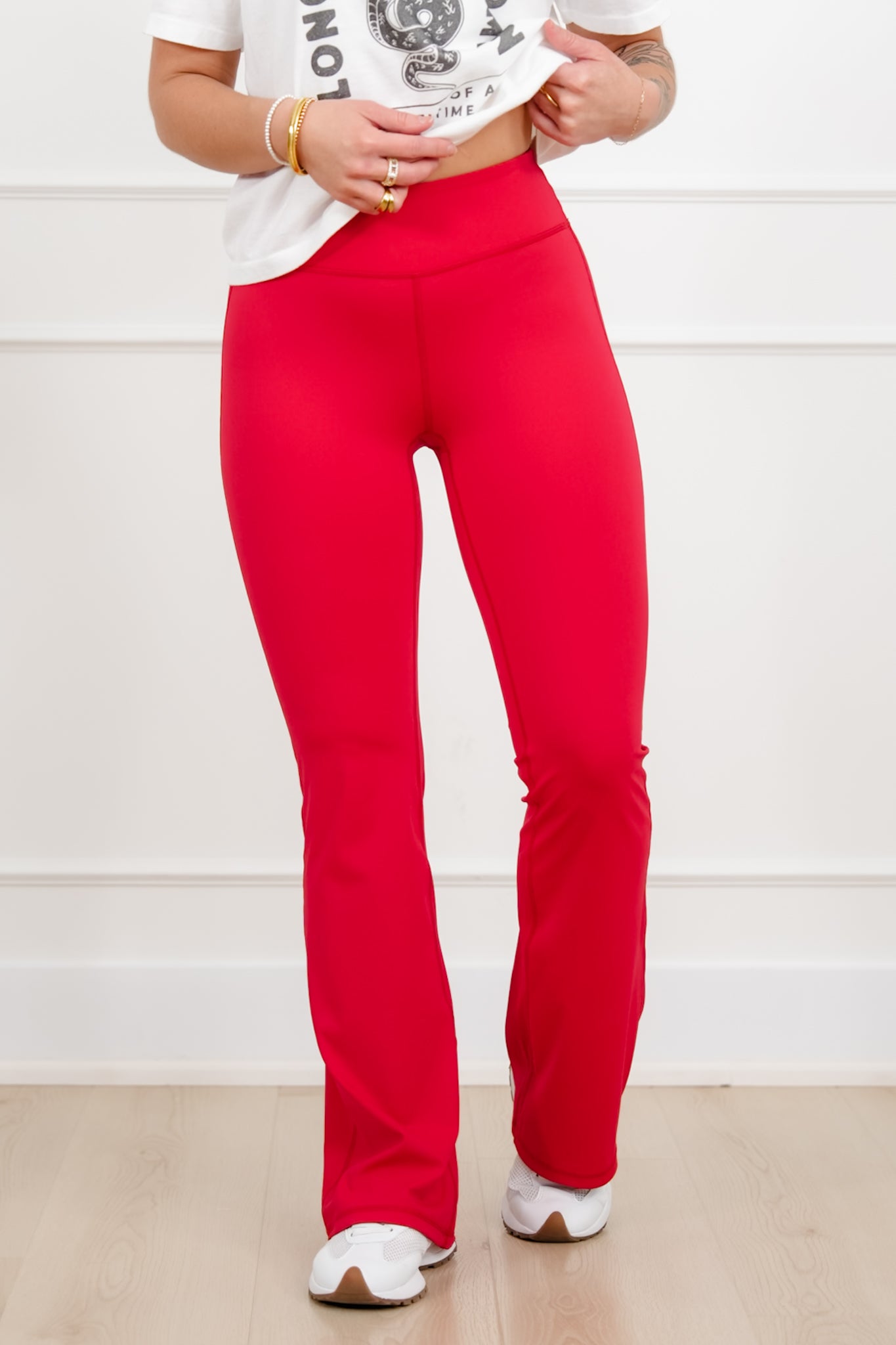 Solid Color Bootcut Butt-Lifting Yoga Pants
