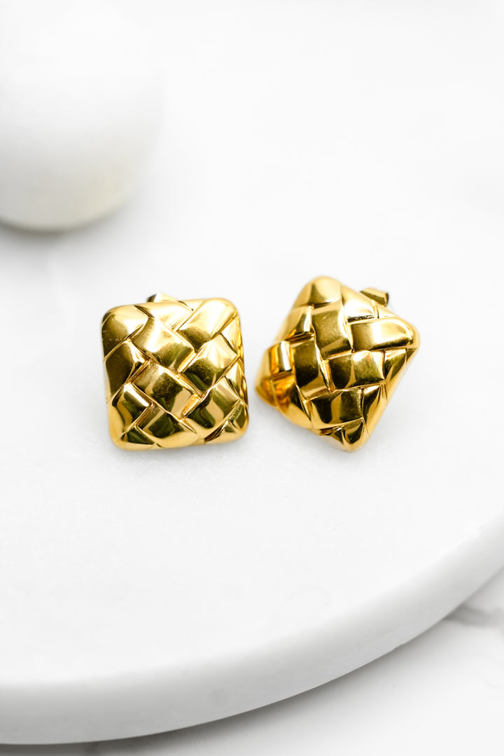 Treasure Jewels Woven Crush Stud