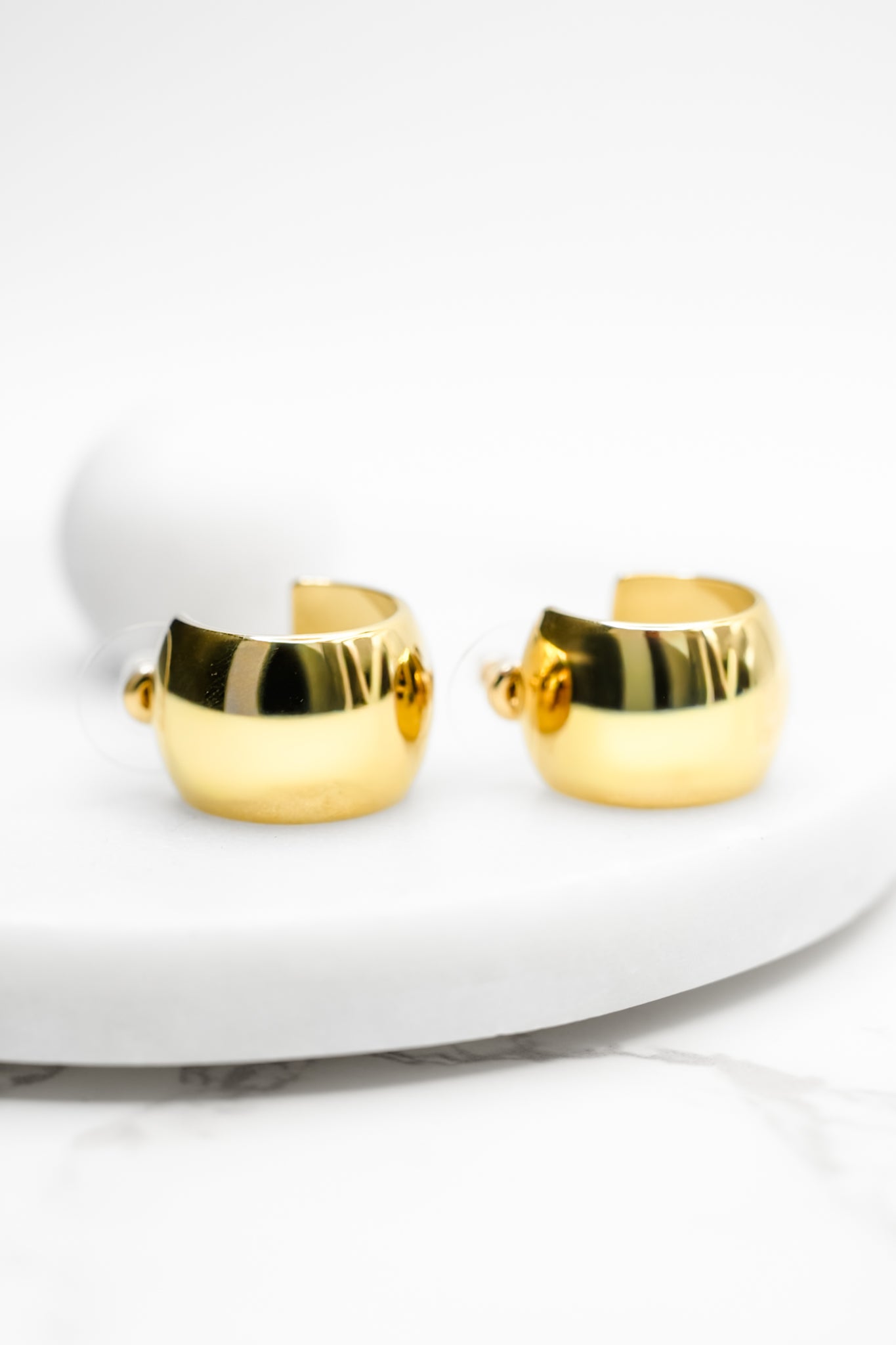 Treasure Jewels Luxe Dome Hoops