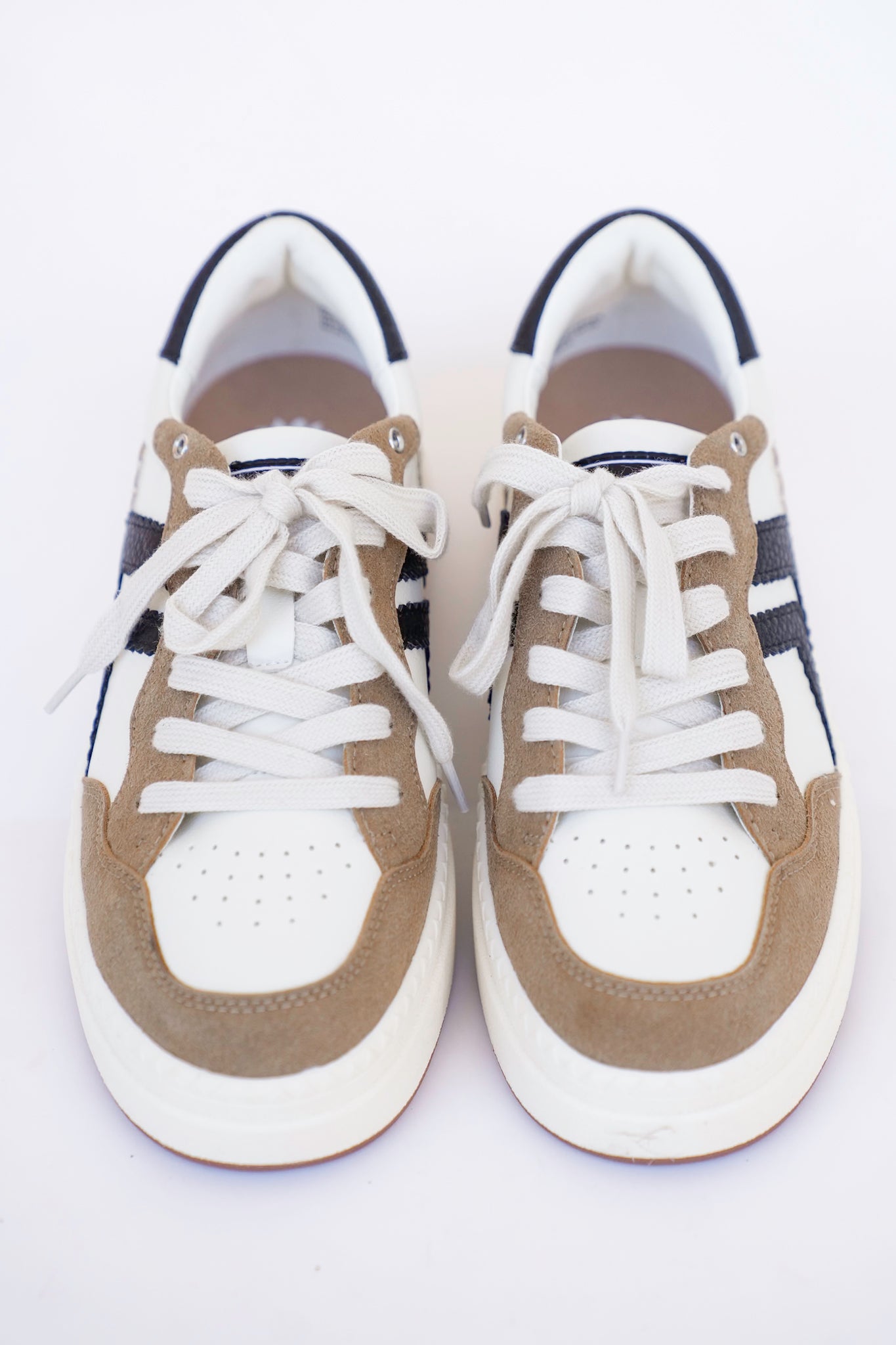 Yellow Box Platform Sneaker with Textured Panels