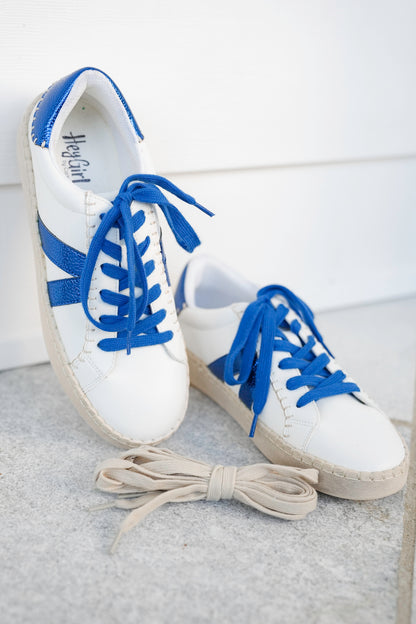Corky's "Friend Zone" Metallic Side Stripes Lace Up Sneaker