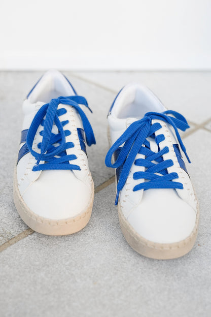 Corky's "Friend Zone" Metallic Side Stripes Lace Up Sneaker