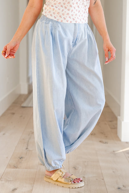 POL Light Wash Joggers Pants