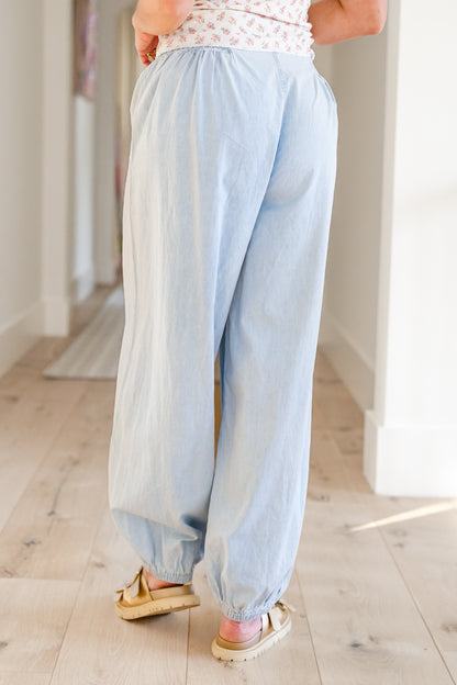 POL Light Wash Joggers Pants