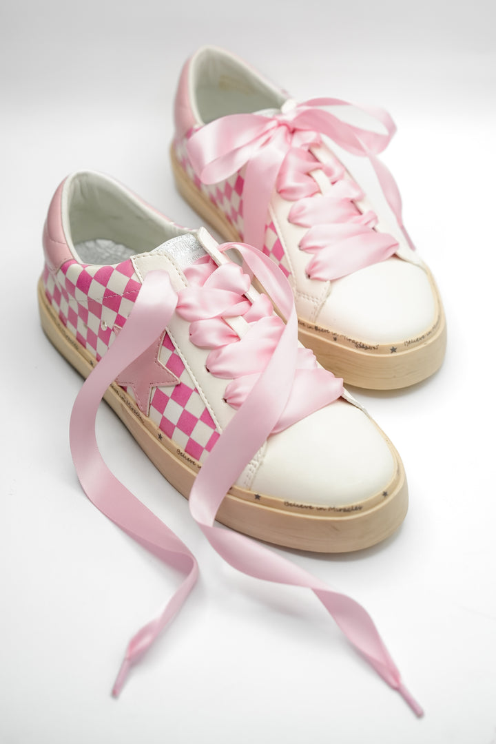 MiiM Super Star Checkered Sneakers
