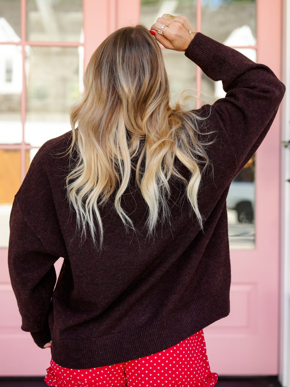 Long Sleeve Cockapoo Pullover Sweater - Freckled Poppy