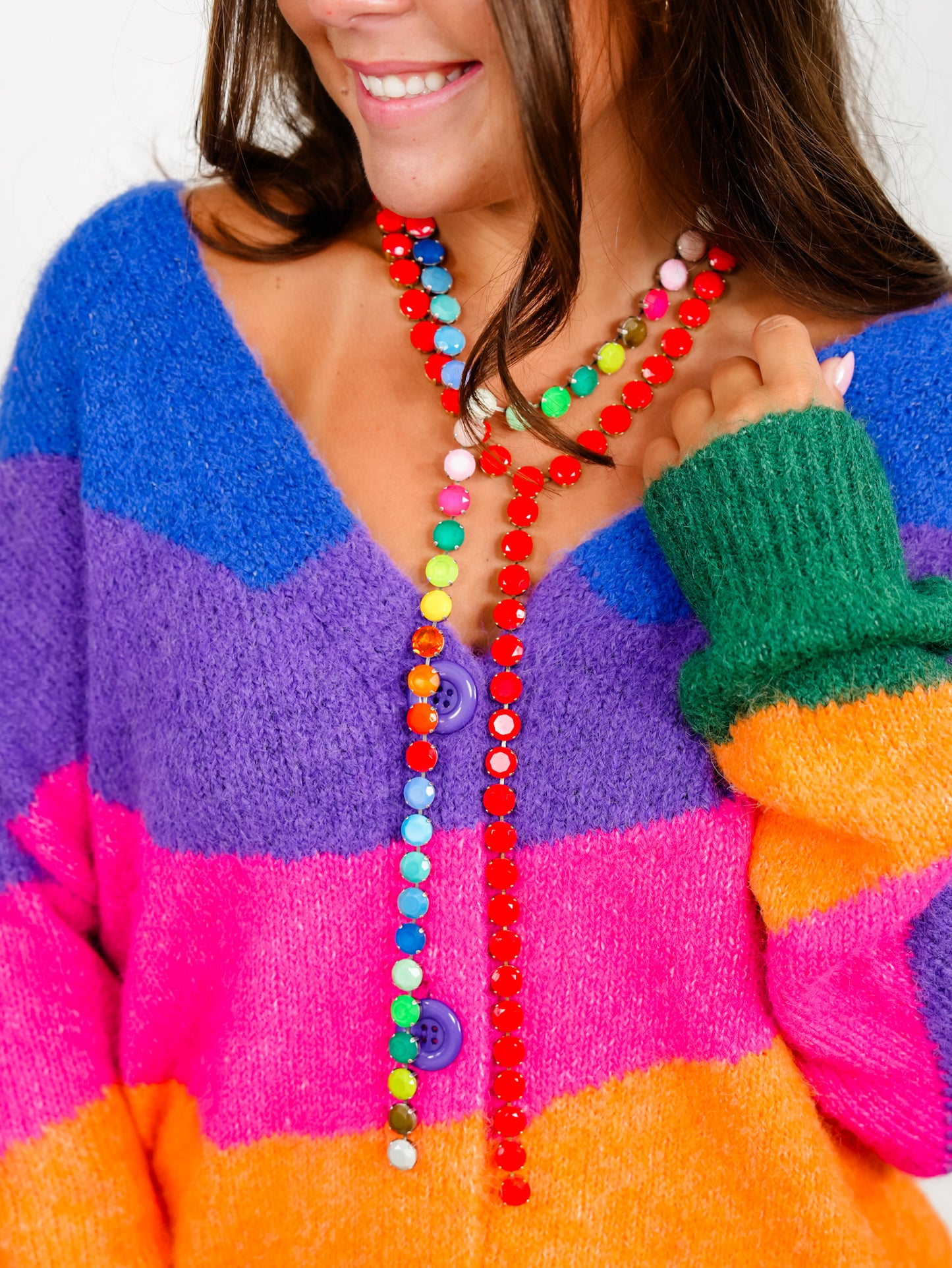 TOVA L.A. Crystal Drop Necklace