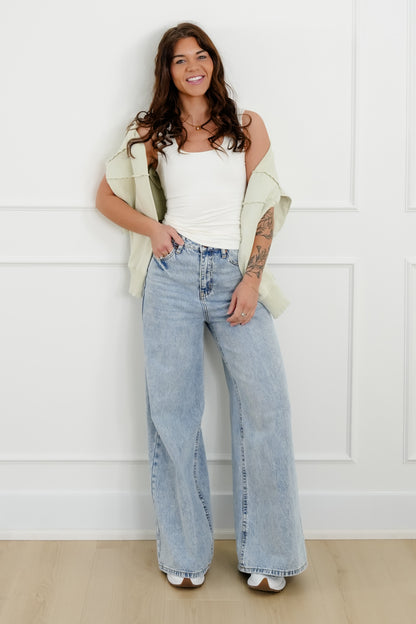 Double Knit Square Neck Tank Top