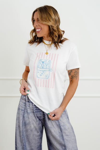 Plus/Reg Short Sleeve "Sardine" Graphic Tee