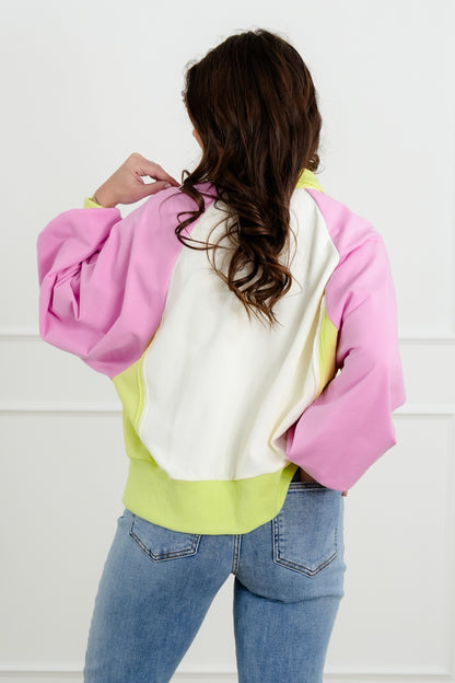 Long Sleeve Button Up Pullover Top