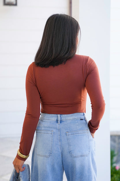 Door Buster! Basic Long Sleeve Crew Neck Top