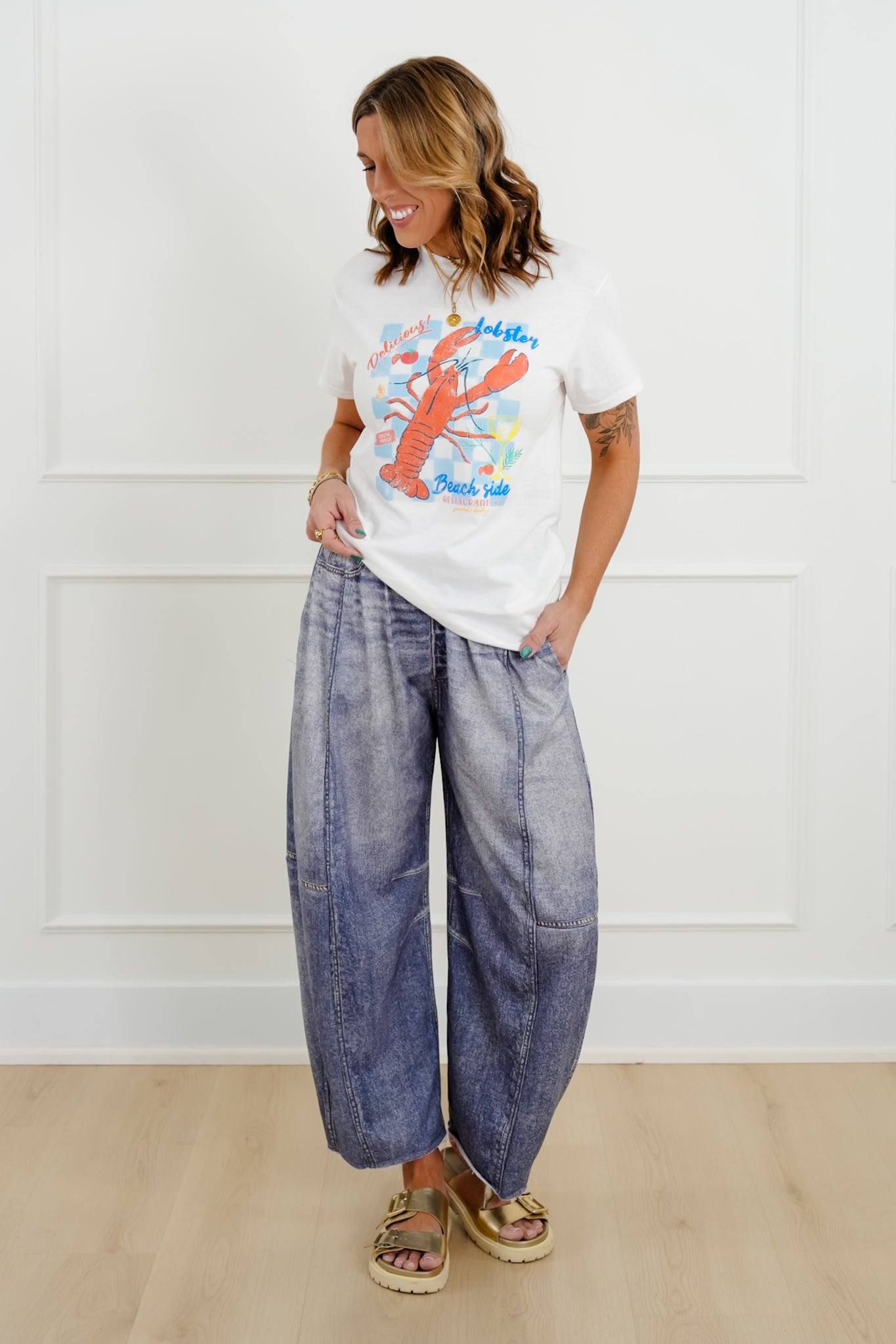 Plus/Reg Short Sleeve "Lobster" Graphic Tee