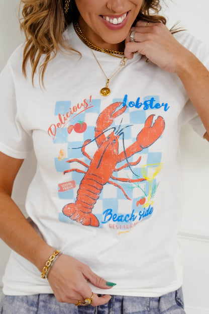 Plus/Reg Short Sleeve "Lobster" Graphic Tee