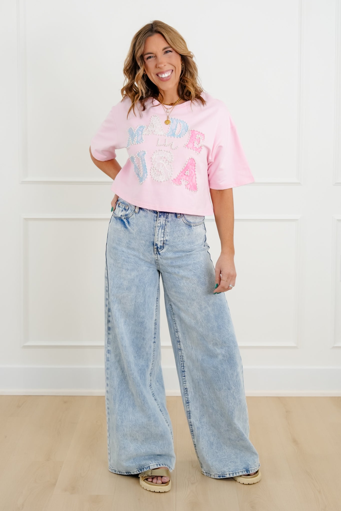 Short Sleeve "Made In USA" Top