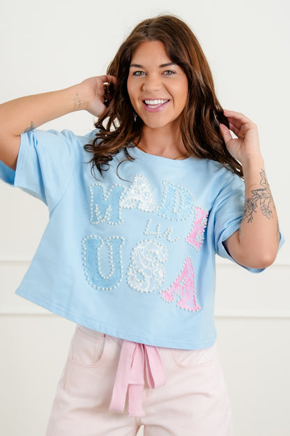 Short Sleeve "Made In USA" Top