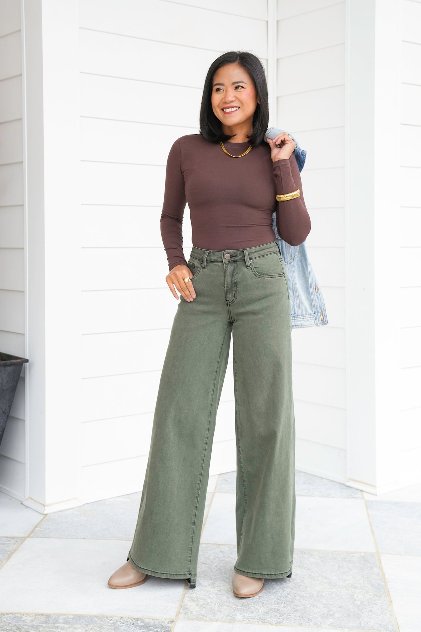 Solid Long Sleeve Top