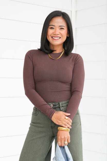 Solid Long Sleeve Top