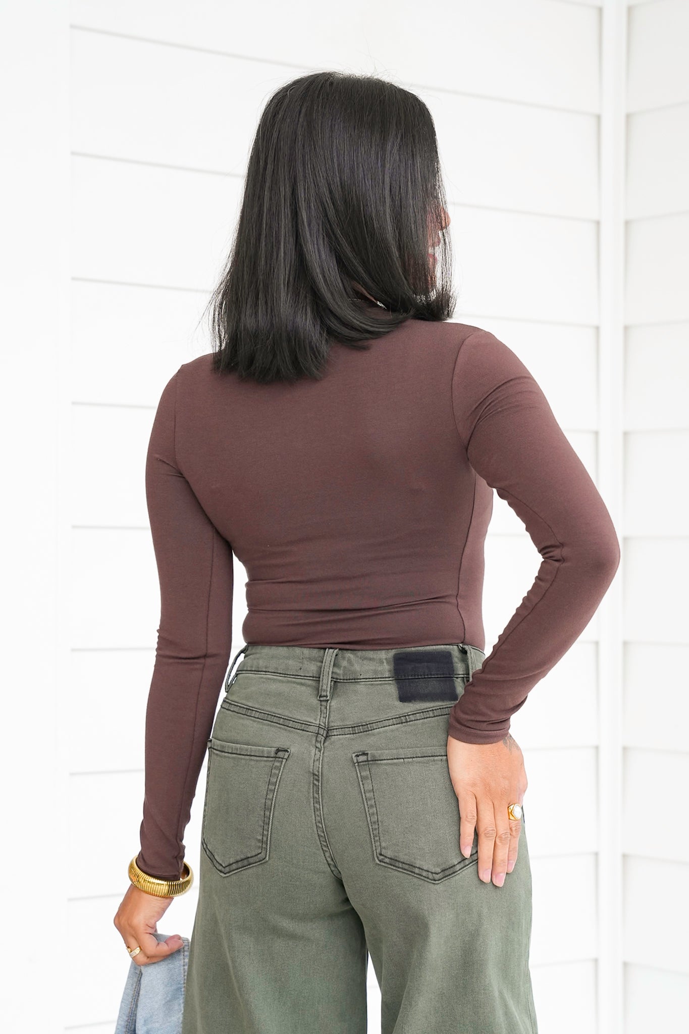 Solid Long Sleeve Top