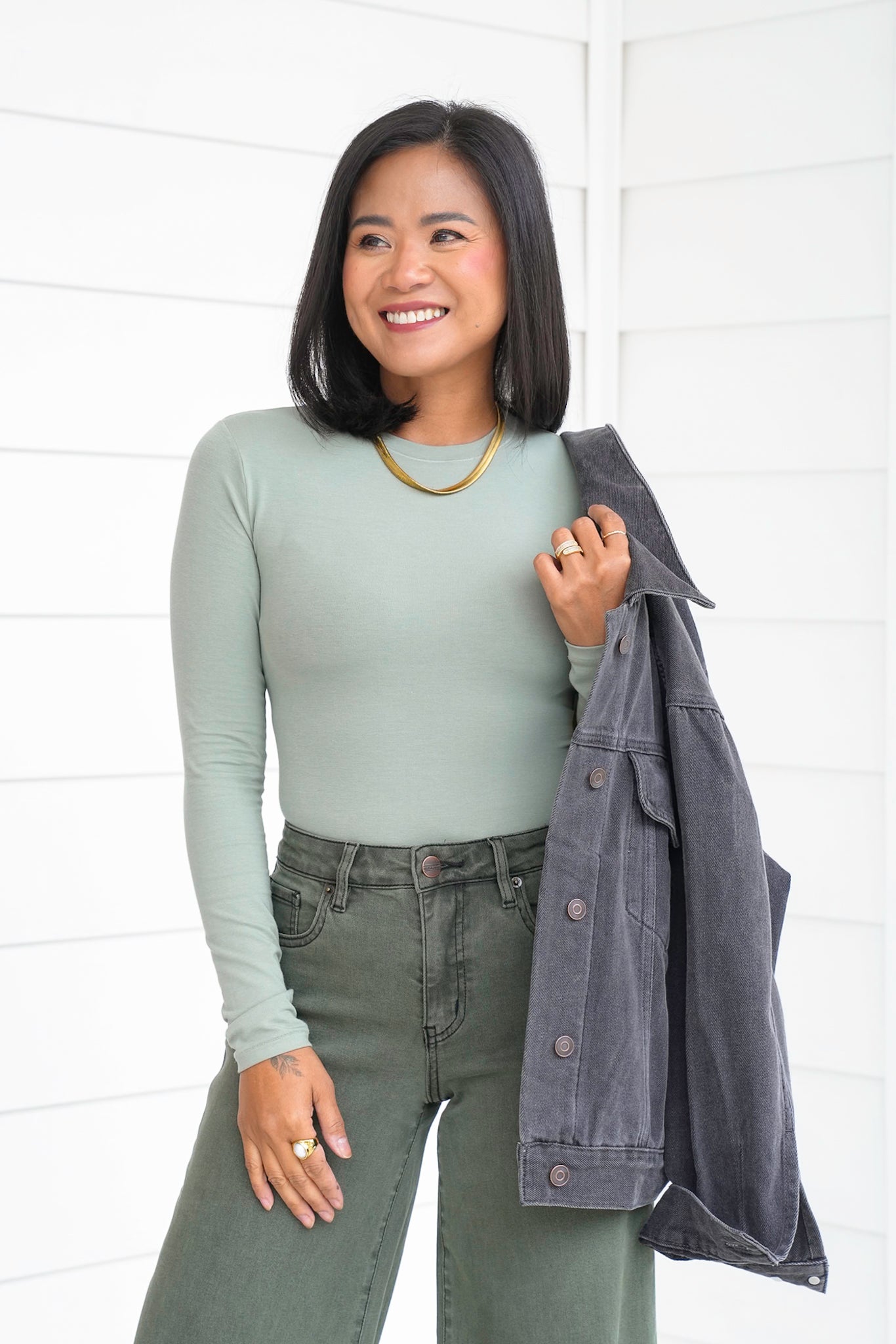 Solid Long Sleeve Top