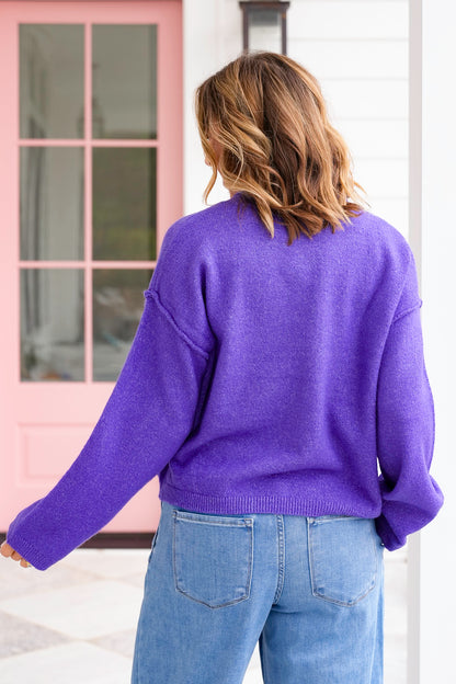 Long Sleeve Relaxed Fit Cardigan Sweater