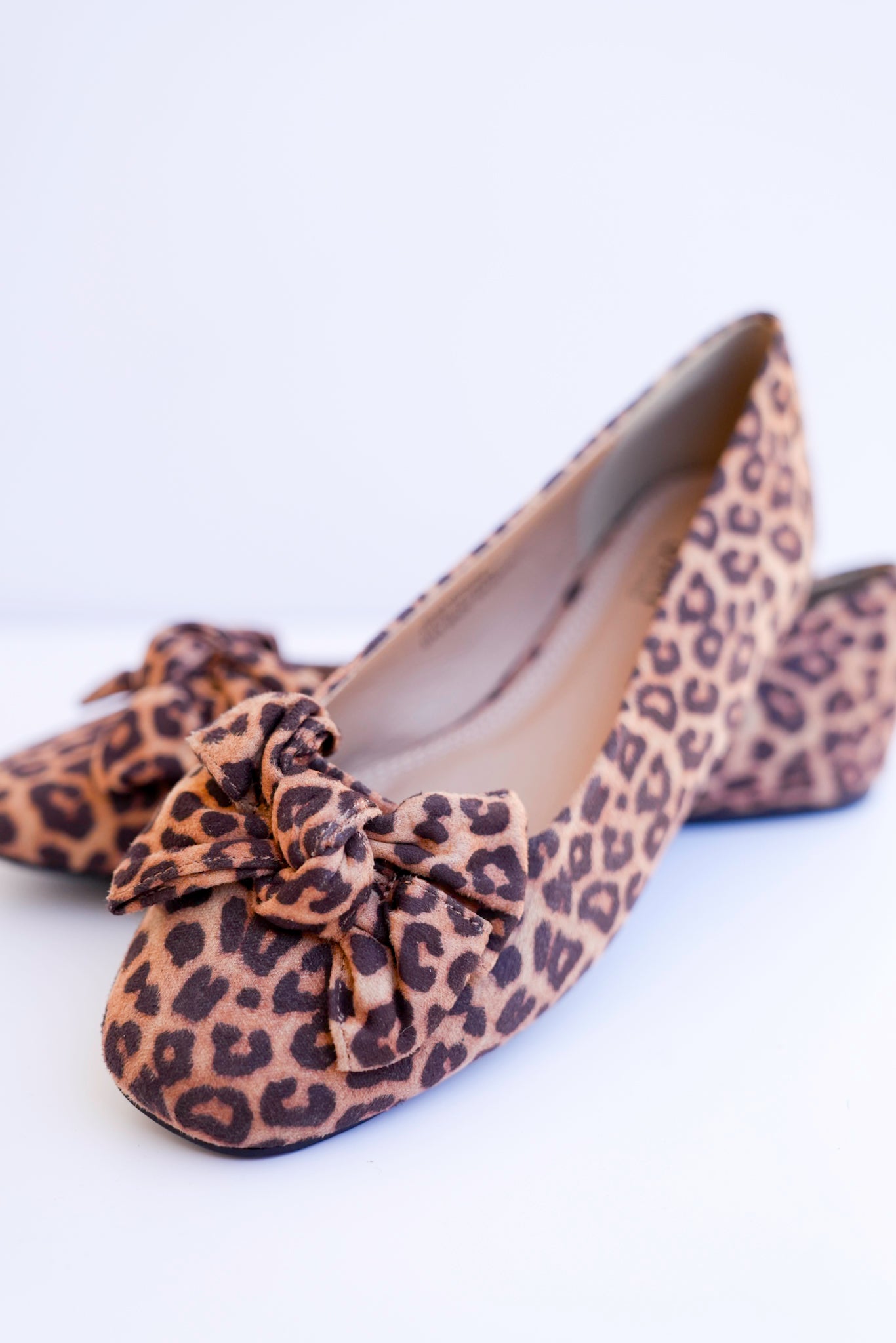 Corky's "Sugar Rush" Animal Print Ballet Flats with Bow Accent