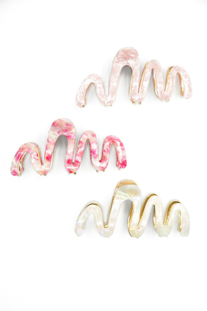 Willow Large Squiggle Metal Claw Clip