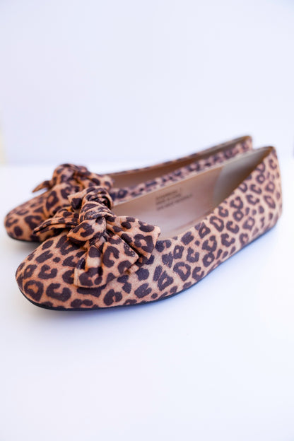 Corky's "Sugar Rush" Animal Print Ballet Flats with Bow Accent
