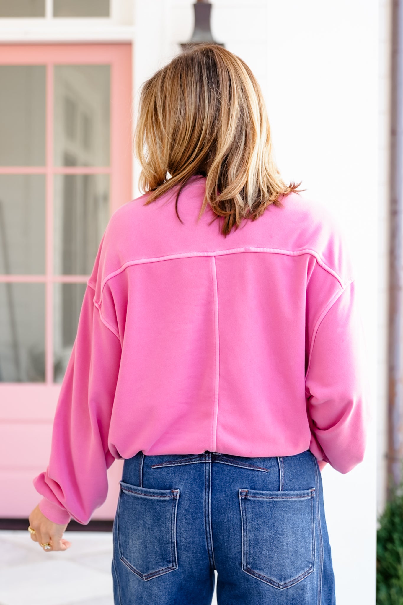 Door Buster! Zenana Soft Fleece Pigment Dye Pullover