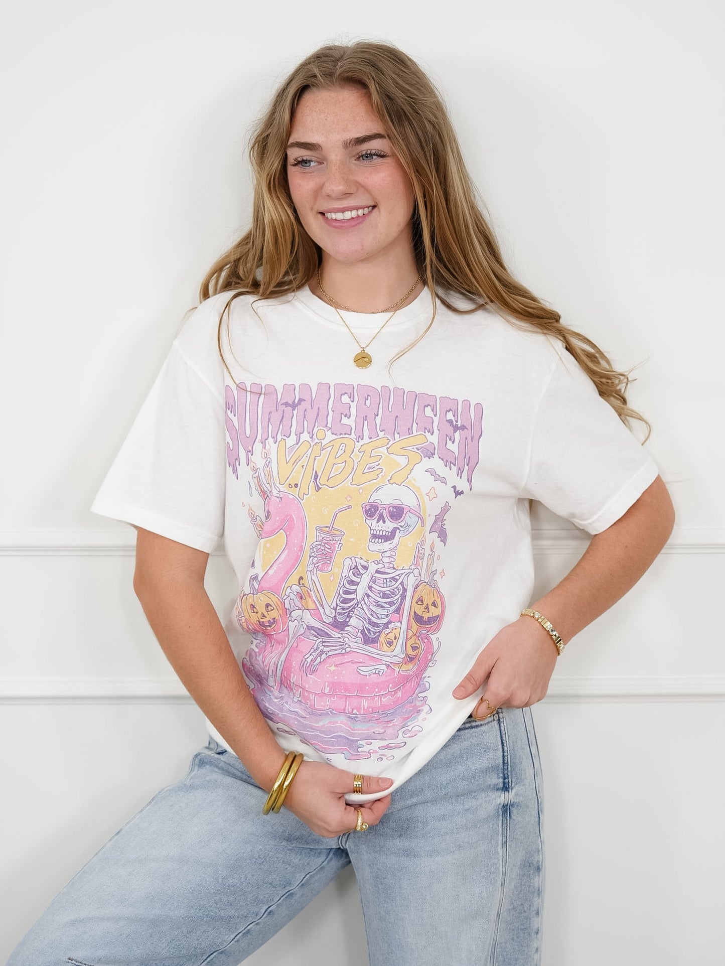 Plus/Reg Short Sleeve "Summerween Vibes" Graphic Tee