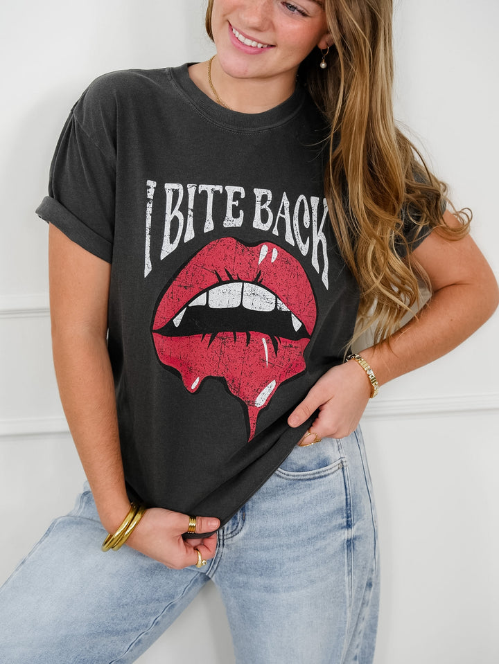 Plus/Reg Short Sleeve "I Bite Back" Graphic Tee