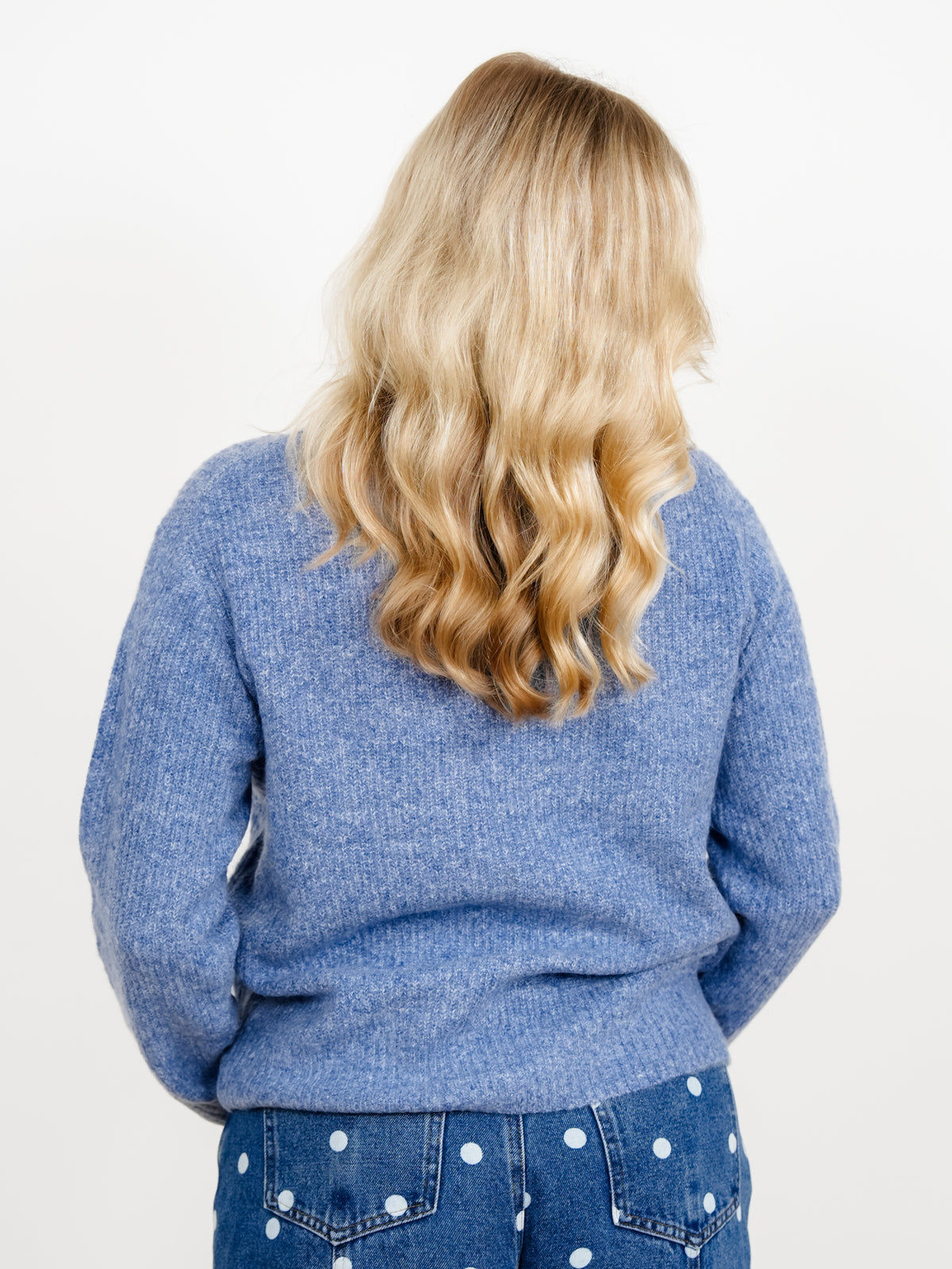 Long Sleeve Crew Neck Pullover Sweater - Freckled Poppy