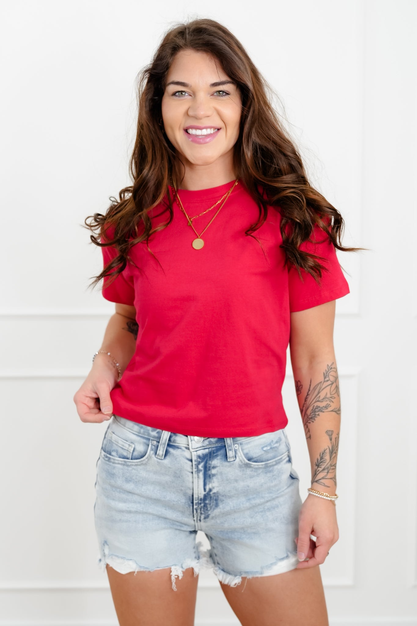 Door Buster! Zenana Acid Cotton Crew Neck Short Sleeve Cropped Tee Shirt