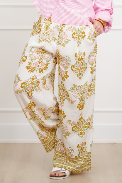 Floral Print Wide Leg Palazzo Pants