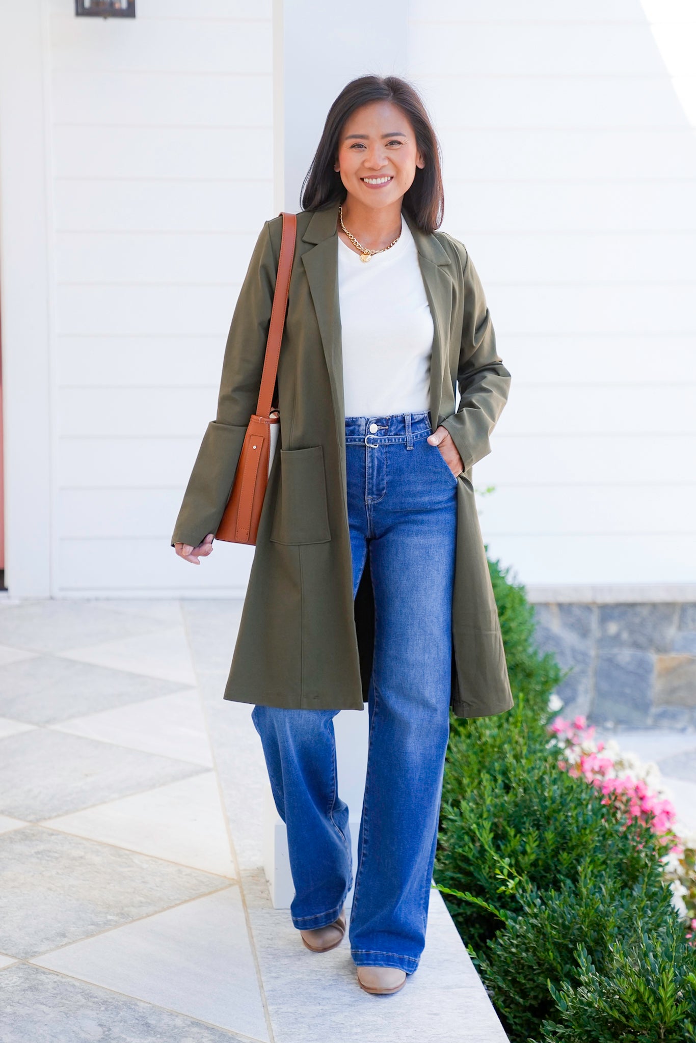 Door Buster! Plus/Reg Magic Chic Long Sleeve Midi Jacket