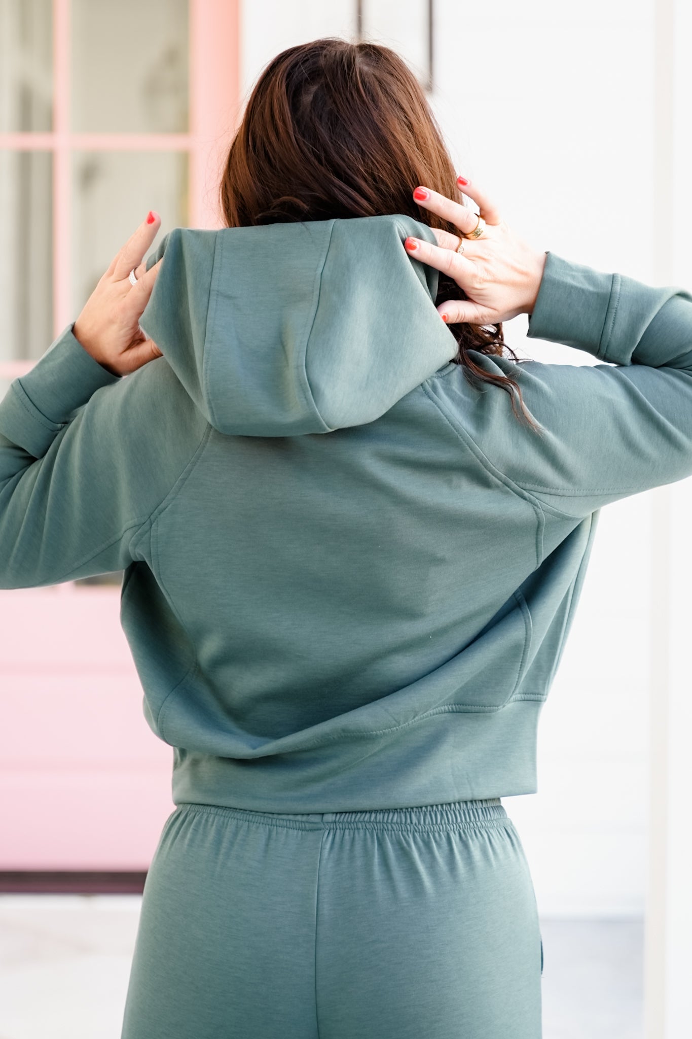 Poppy Day Door Buster! Zenana Scuba Hoodie