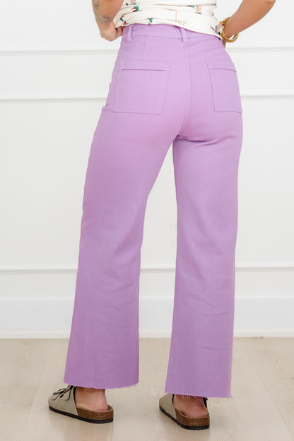 Stretch High Waisted Wide Leg Cropped Pants