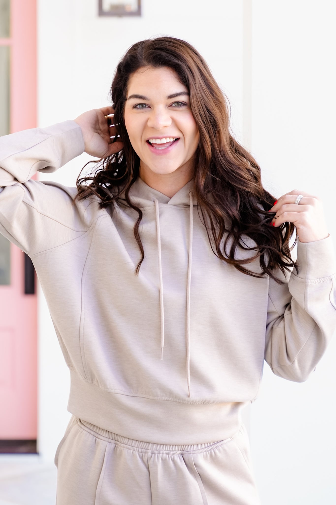 Poppy Day Door Buster! Zenana Scuba Hoodie