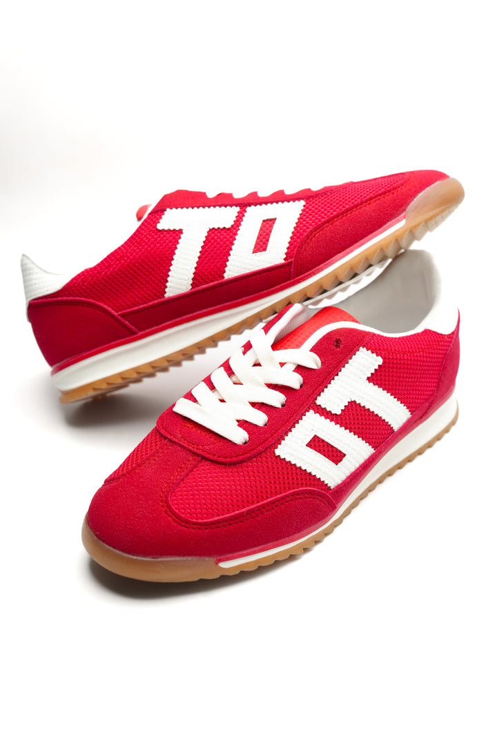 Retro Mesh Vegan Suede Lace Up Sneaker