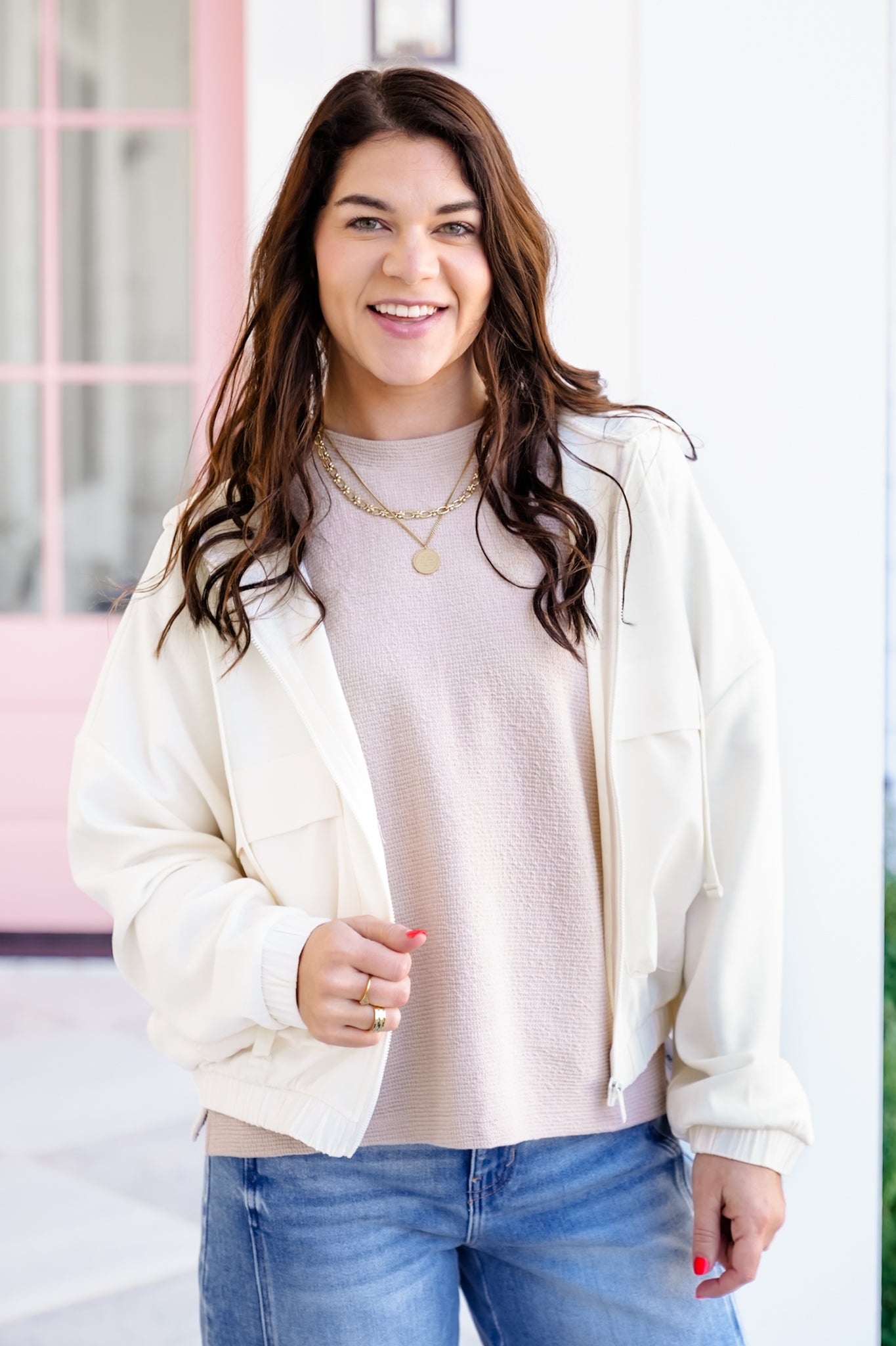 Poppy Day Door Buster! Zenana Soft Scuba Full Zip Hoodie Jacket