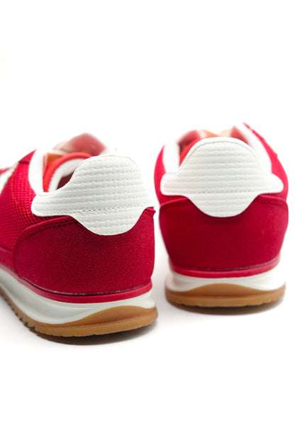 Restock! Retro Mesh Vegan Suede Lace Up Sneaker
